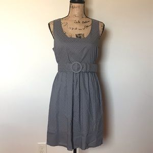 EUC Gray Juicy Couture cotton polka dot dress